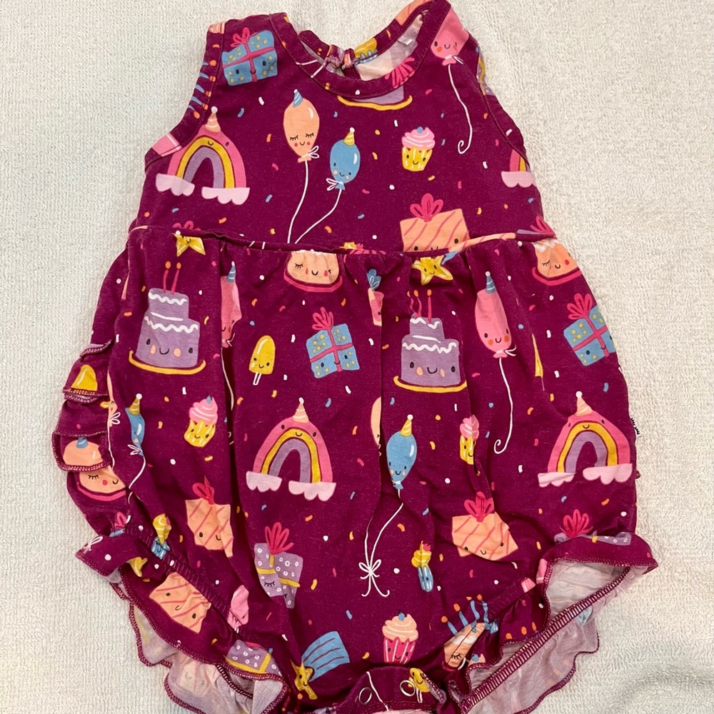Little Sleepies Happy Birthday Bubble Romper